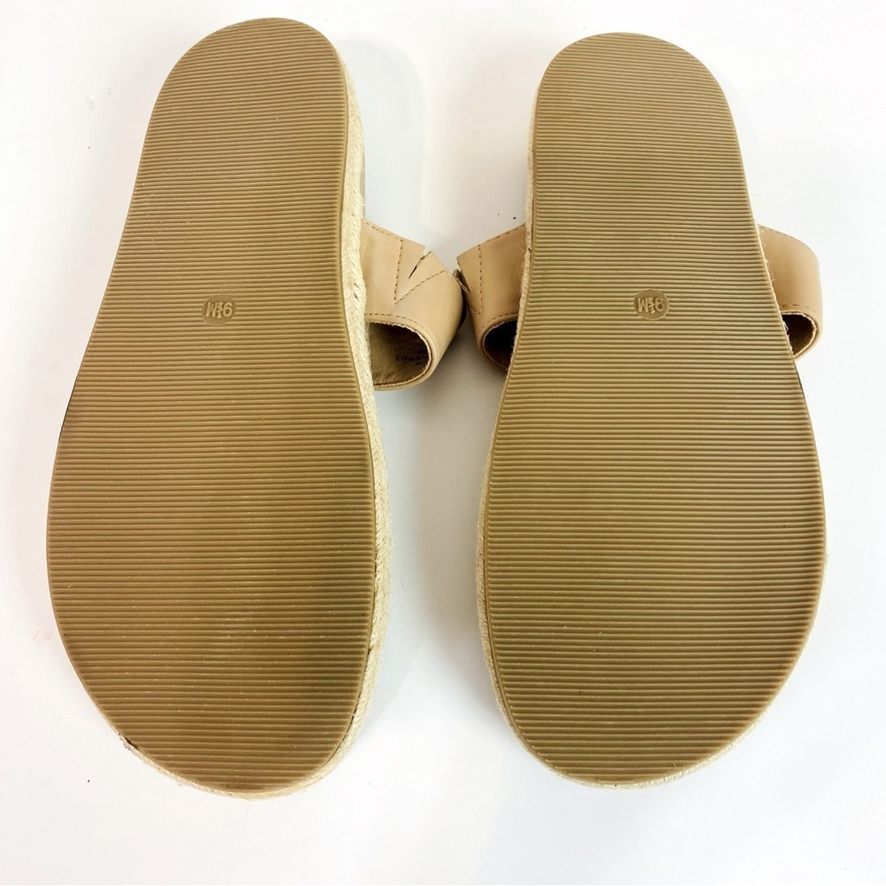 Joie Tan Nacho Espadrille Faux Leather Sandals Size 9.5 - Picture 7 of 7